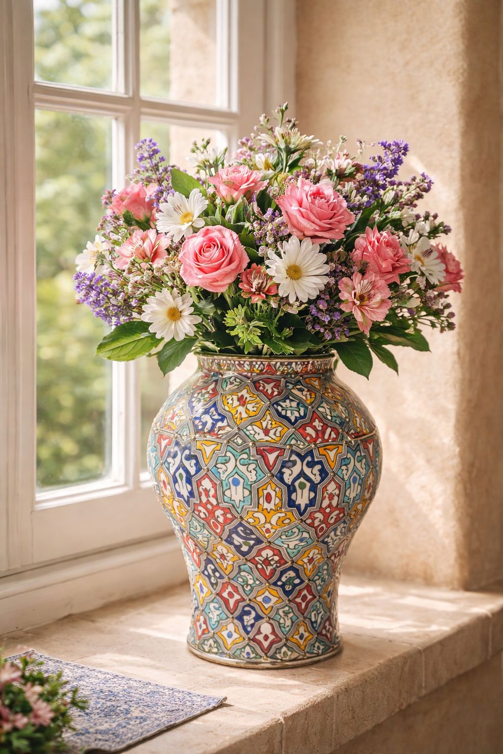 Jarre/vase décoratif traditionnel