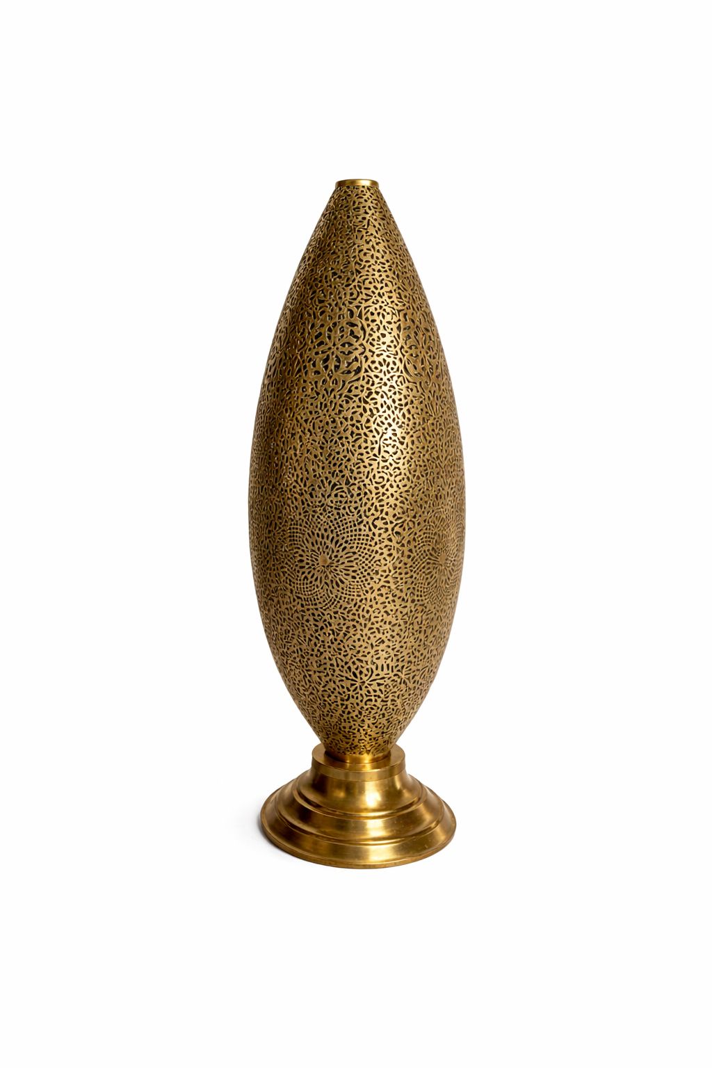 Abat-jour œuf bouche ouverte en cuivre