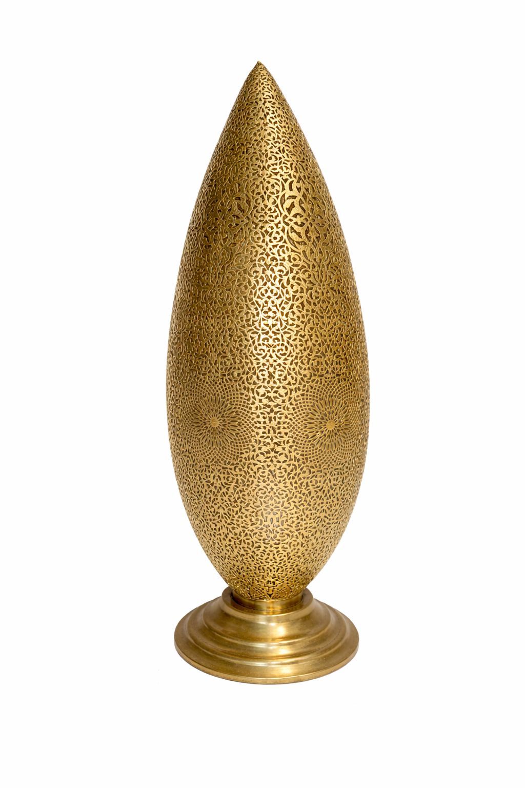 Abat-jour œuf bouche fermée en cuivre