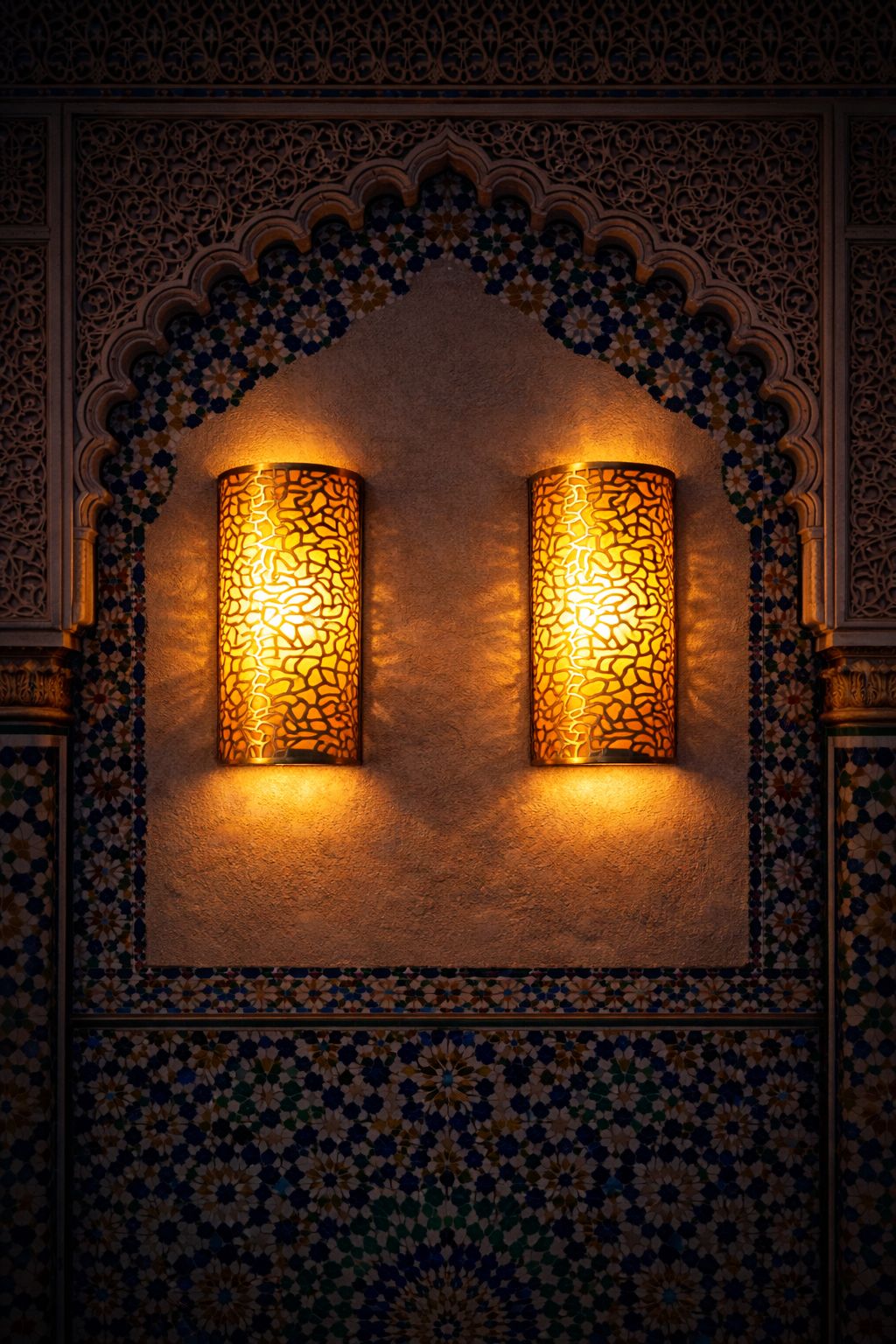 Applique murale cylindre en cuivre