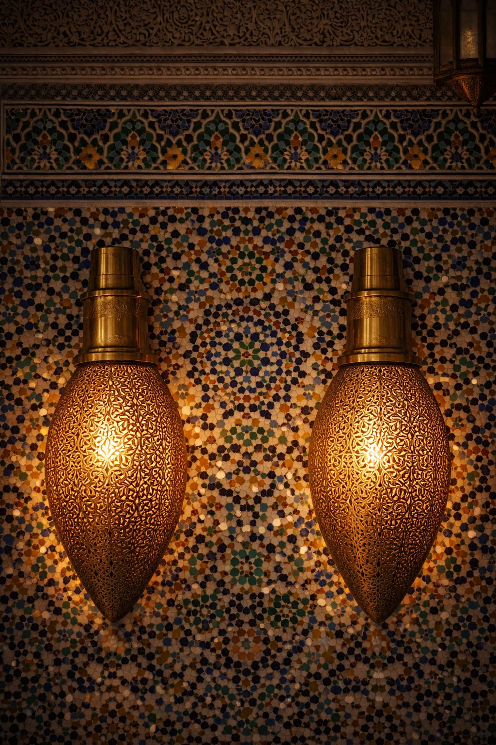 Applique murale amande/goutte en cuivre