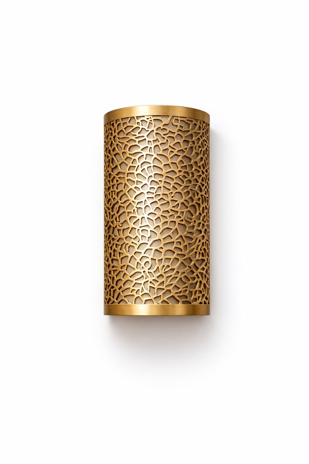 Applique murale cylindre en cuivre