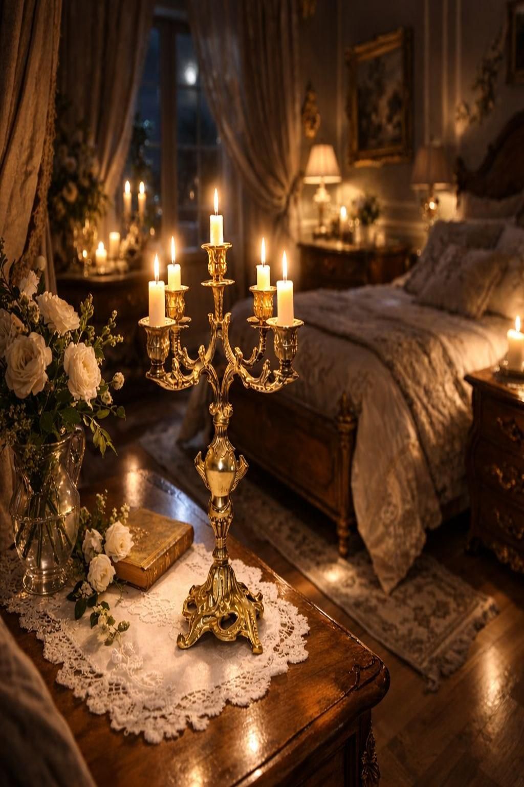 Chandelière en cuivre