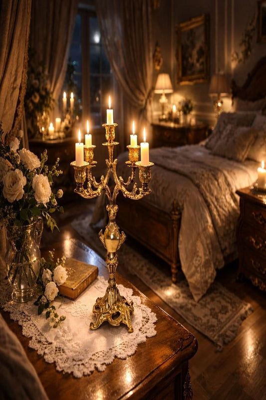 Chandelière en cuivre